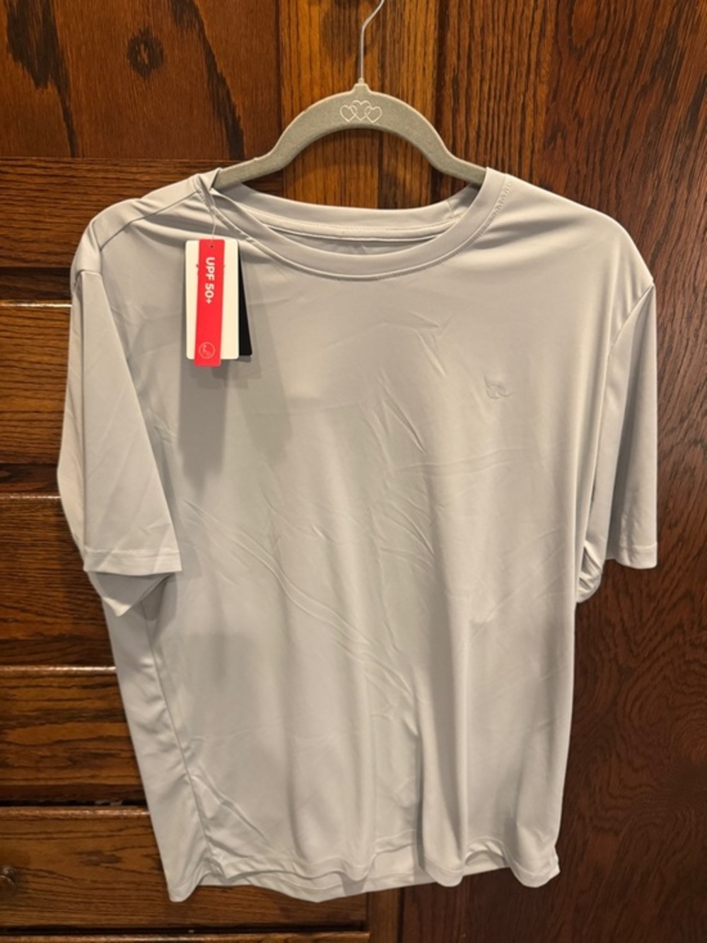 Baleaf Light Gray Short-Sleeve Performance Tee